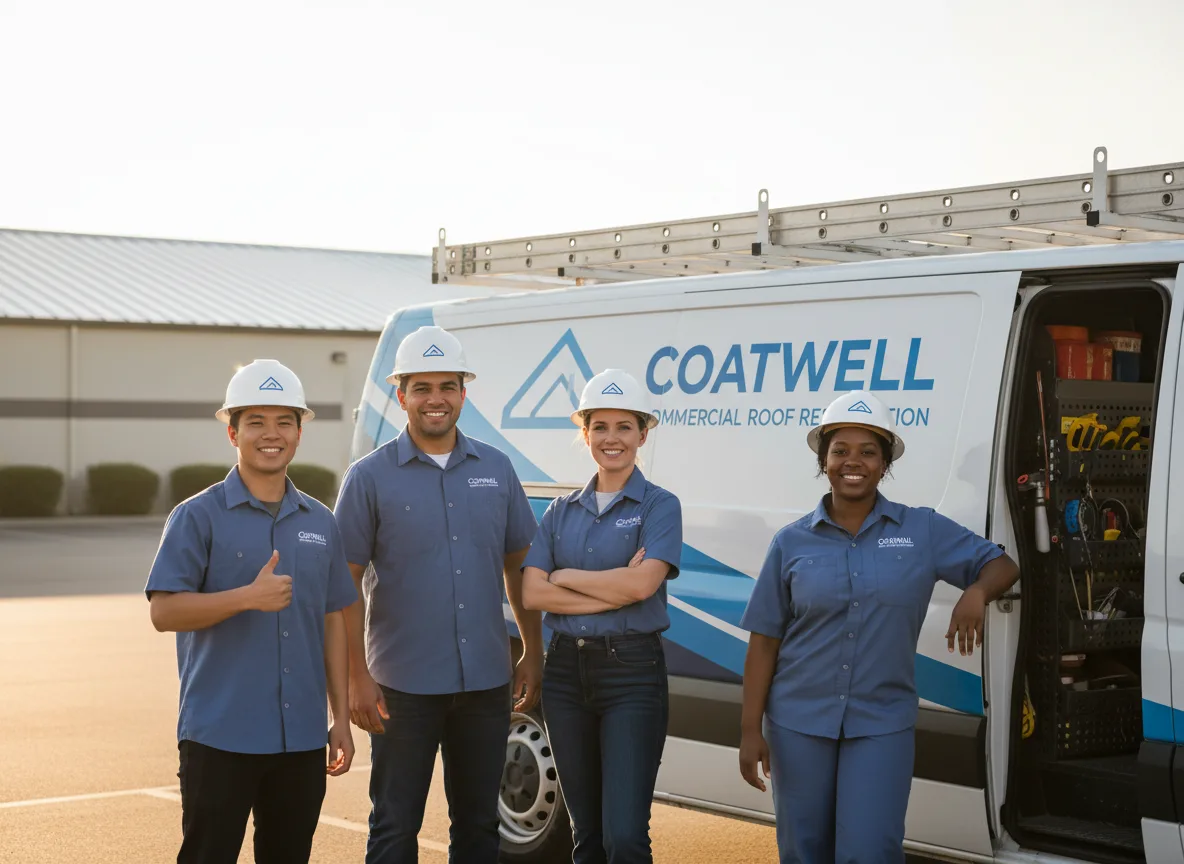 Commercial roof coating company in Colony, KS