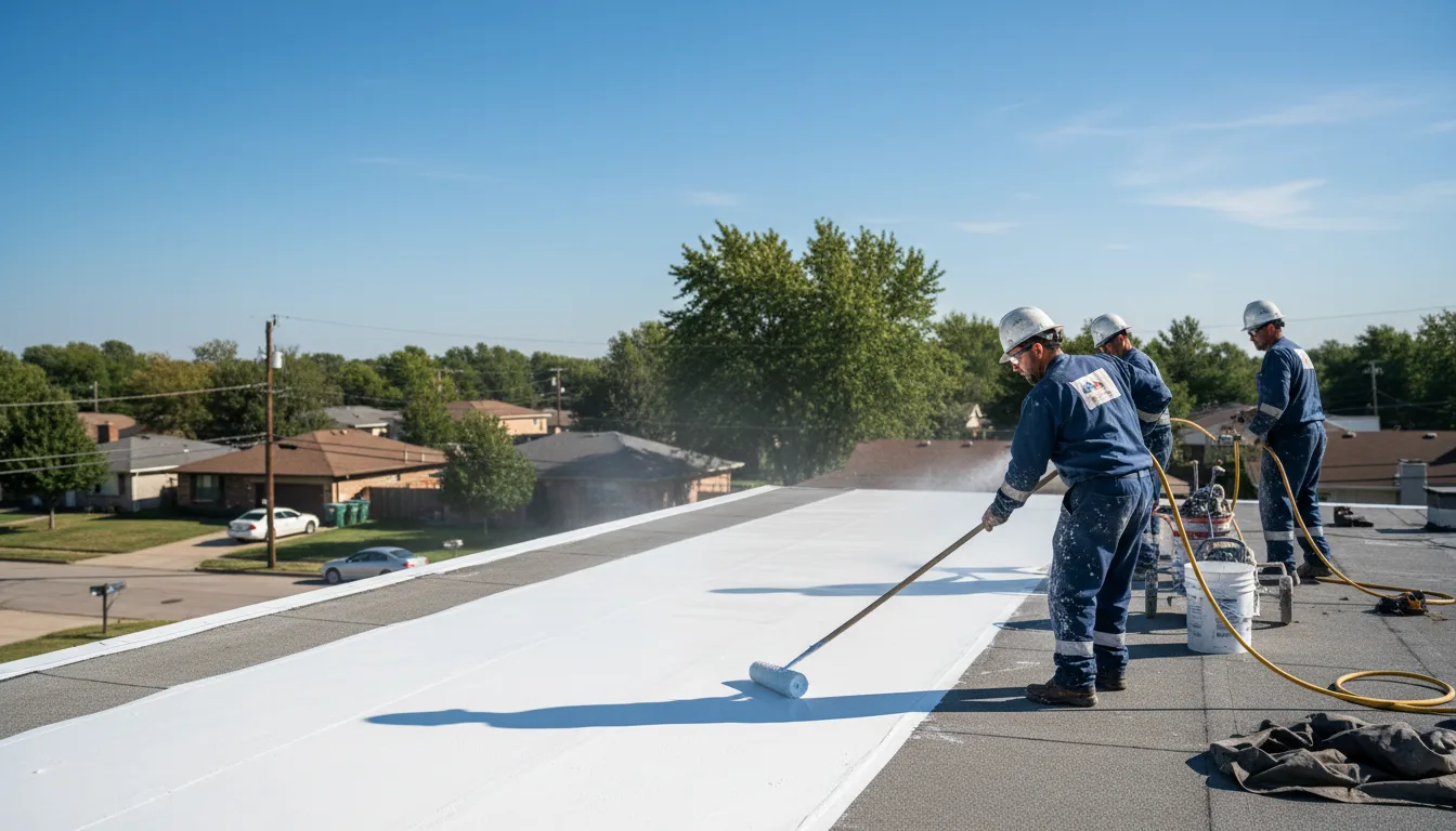 Commercial roof coating in Colony, KS near me